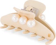Alexandre de Paris Medium Faux Pearl Hair Clip