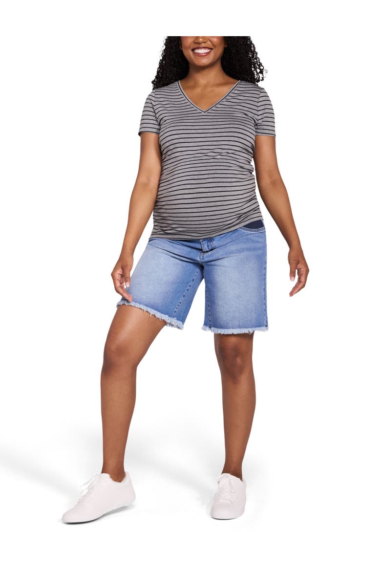 Under the Belly Maternity Dad Denim Short, Alternate, color, Beth Medium Wash