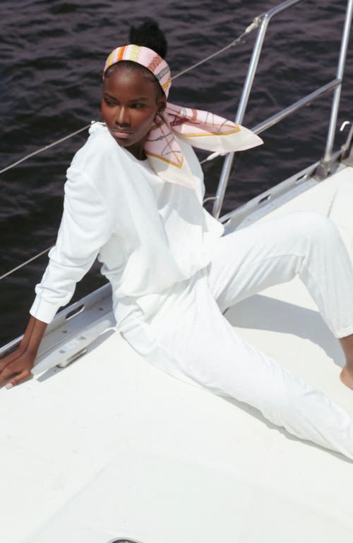 Viens Avec Moi Terry Cloth Sweatshirt
