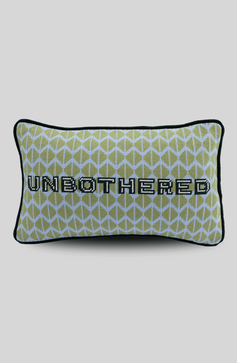 Unbothered Needlepoint Pillow