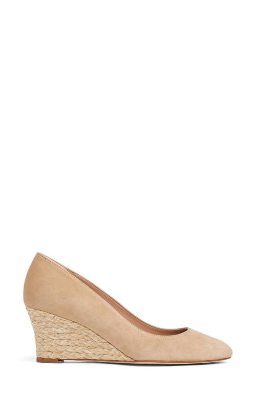 Lk Bennett Eevi Leather Wedge Court Shoes In Brown