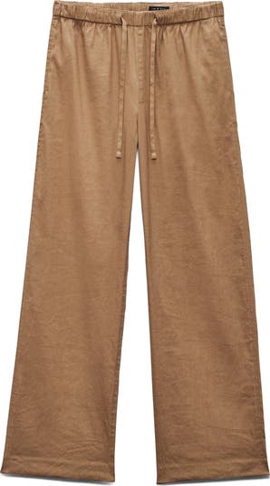 Logan Drawstring Linen Blend Pants