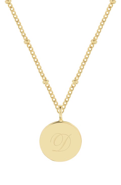 Lizzie Initial Pendant Necklace