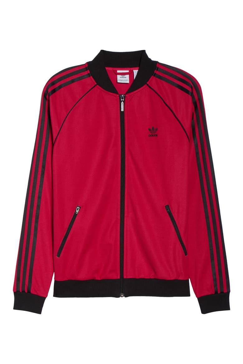 adidas Track Jacket, Alternate, color, PRIDE PINK
