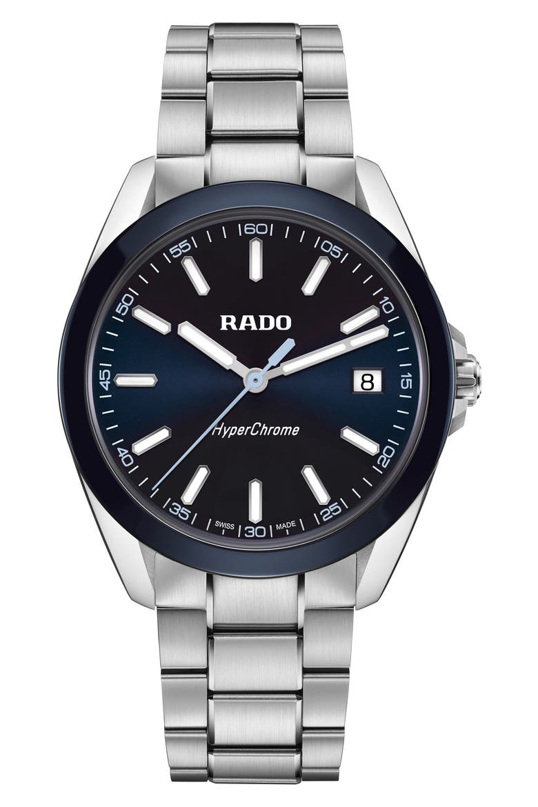 HyperChrome Bracelet Watch, 41.5mm, Main, color, NAVY