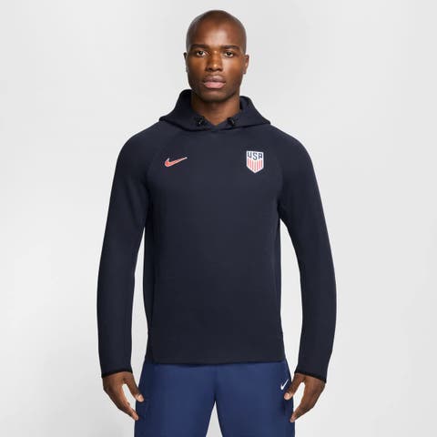 Men's Nike Navy USMNT Tech Fleece Pullover Hoodie