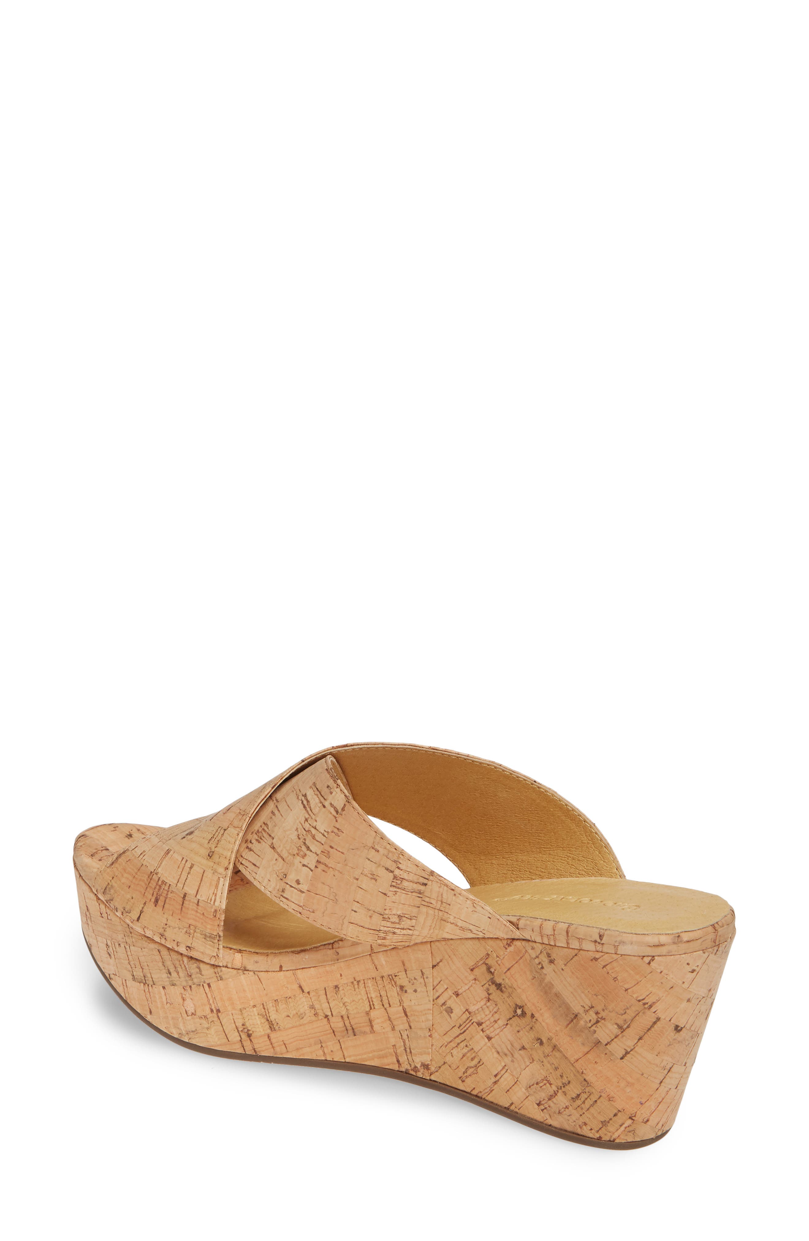 Chocolat Blu Wayland Platform Wedge Slide Sandal, Alternate, color, Cork