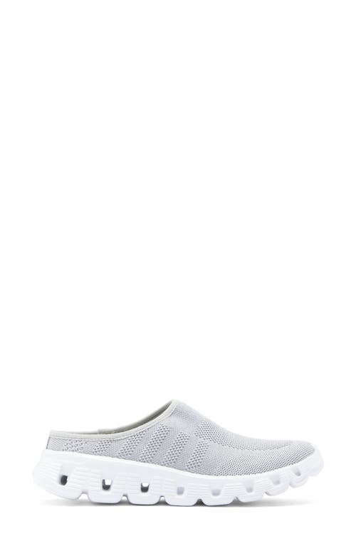 Jslides Knit Mule In Silver