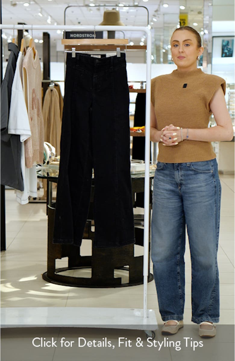 Libre Front Yoke Wide Leg Jeans, sales video thumbnail