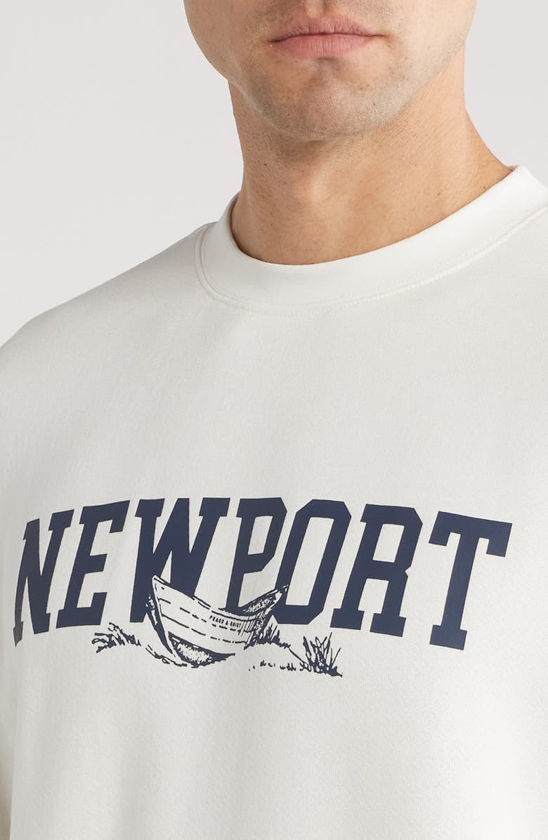 Museum of Peace & Quiet Newport Crewneck Cotton Graphic Sweatshirt, Alternate, color,