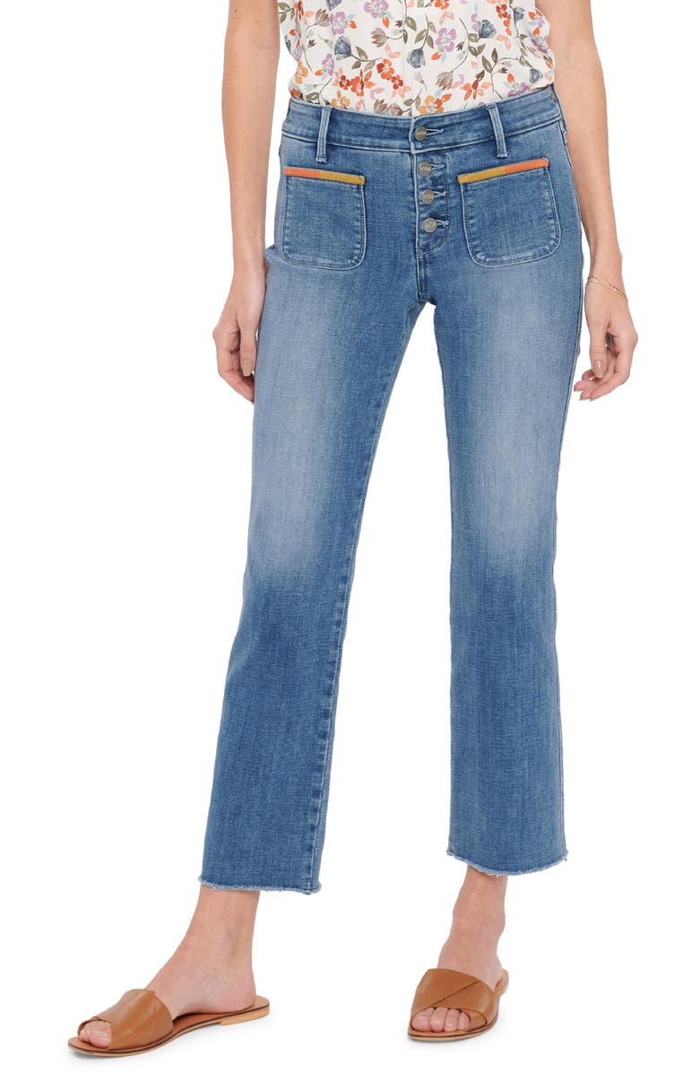 NYDJ Marilyn Embroidered Slim Fit Ankle Jeans, Main, color, 