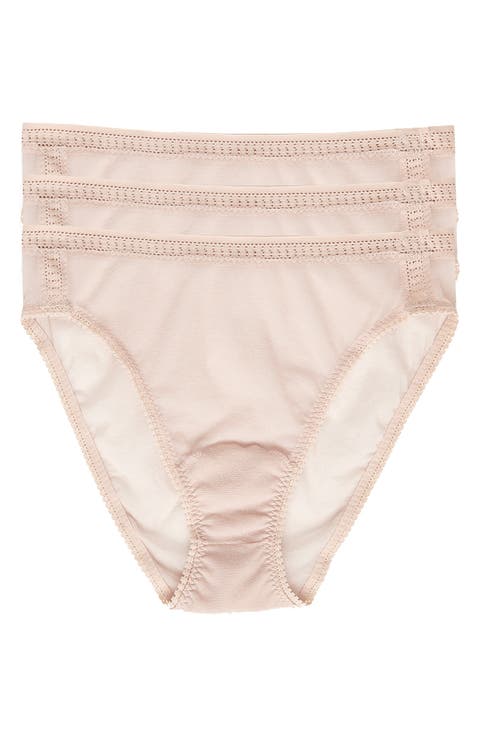 3-Pack Mesh High Cut Briefs