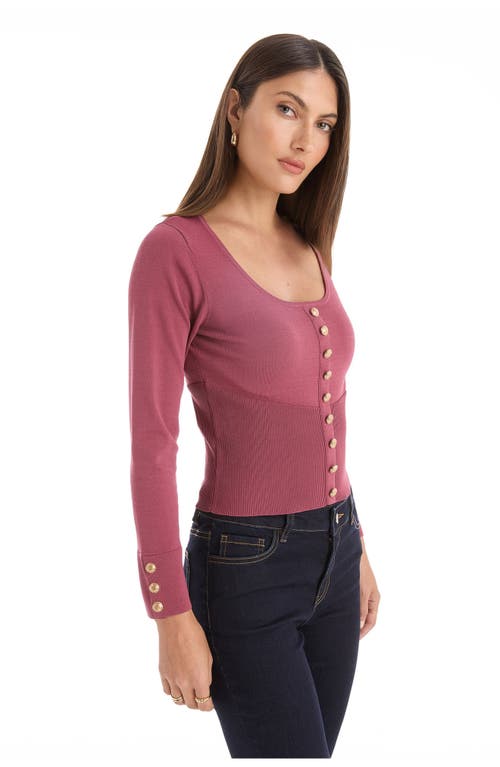 The Noli Shop Edie Knit Top In Pink