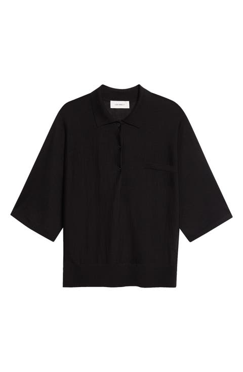Norie Cashmere Polo Sweater