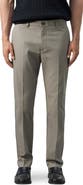 MANGO Slim Fit Flat Front Cotton Twill Pants