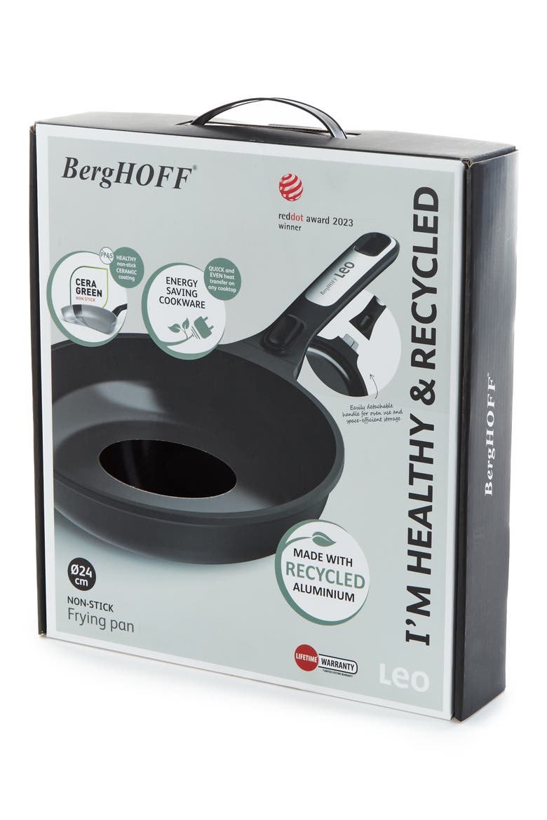 Leo Phantom Frying Pan, Alternate, color, BLACK