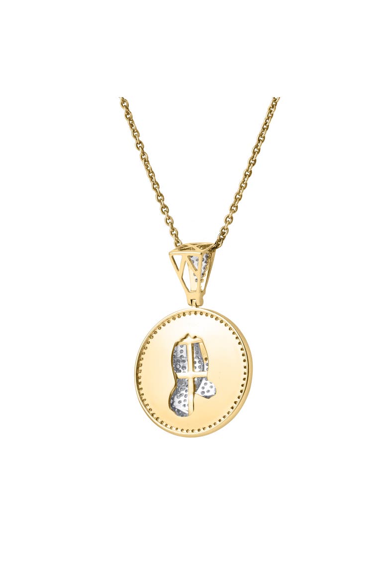 Virtue 10K Gold Diamond Pendant - 0.85 CT, Alternate, color, 10K Yellow Gold