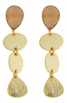 Panacea Stone Linear Drop Earrings