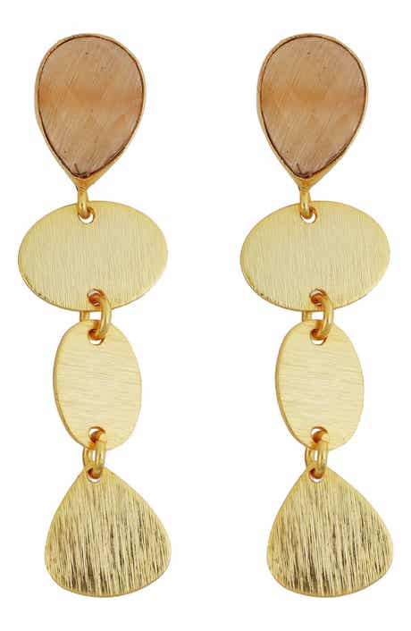Panacea Stone Linear Drop Earrings