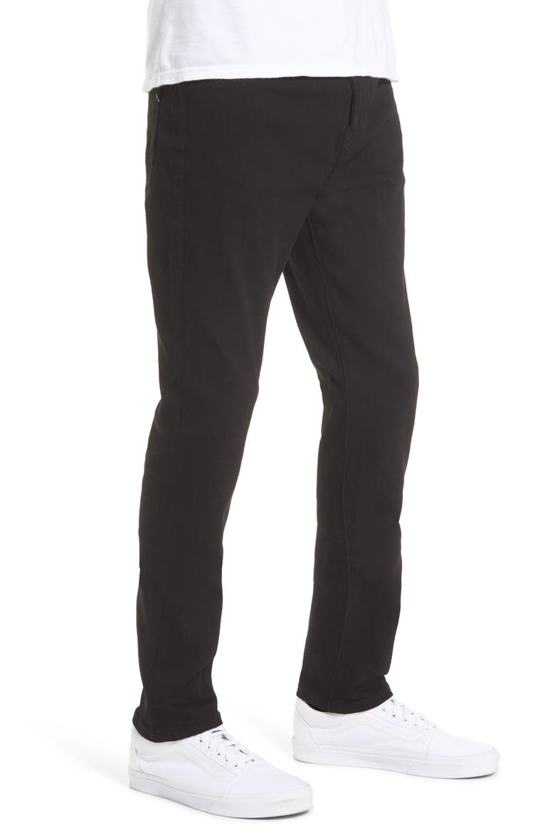 Punk Men's Super Skinny Jeans, Alternate, color, BLACK