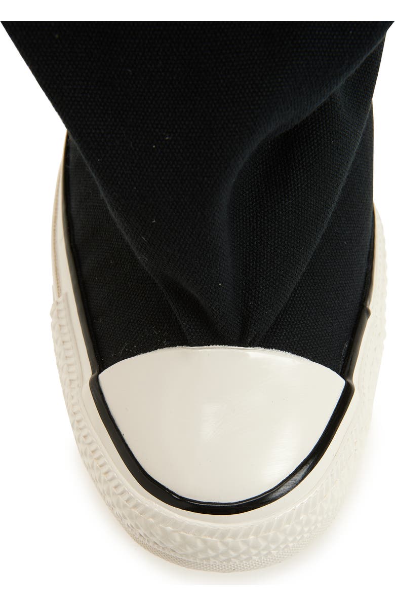 Vaquera x Converse Gender Inclusive Canvas Knee High Slouch Boot, Alternate, color, Black 1