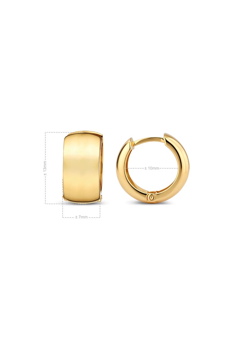 10mm Hoop Earrings in 14K Gold, Alternate, color, Yellow Gold