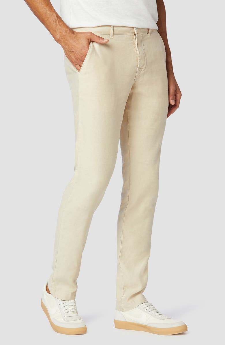 Hudson Jeans Classic Slim Straight Fit Stretch Linen Blend Chino Pants, Alternate, color, 