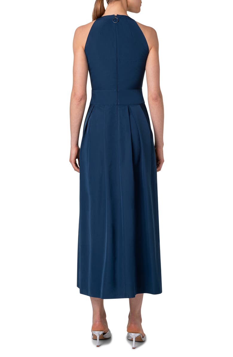 Akris punto Techno Taffeta Midi Dress, Alternate, color,