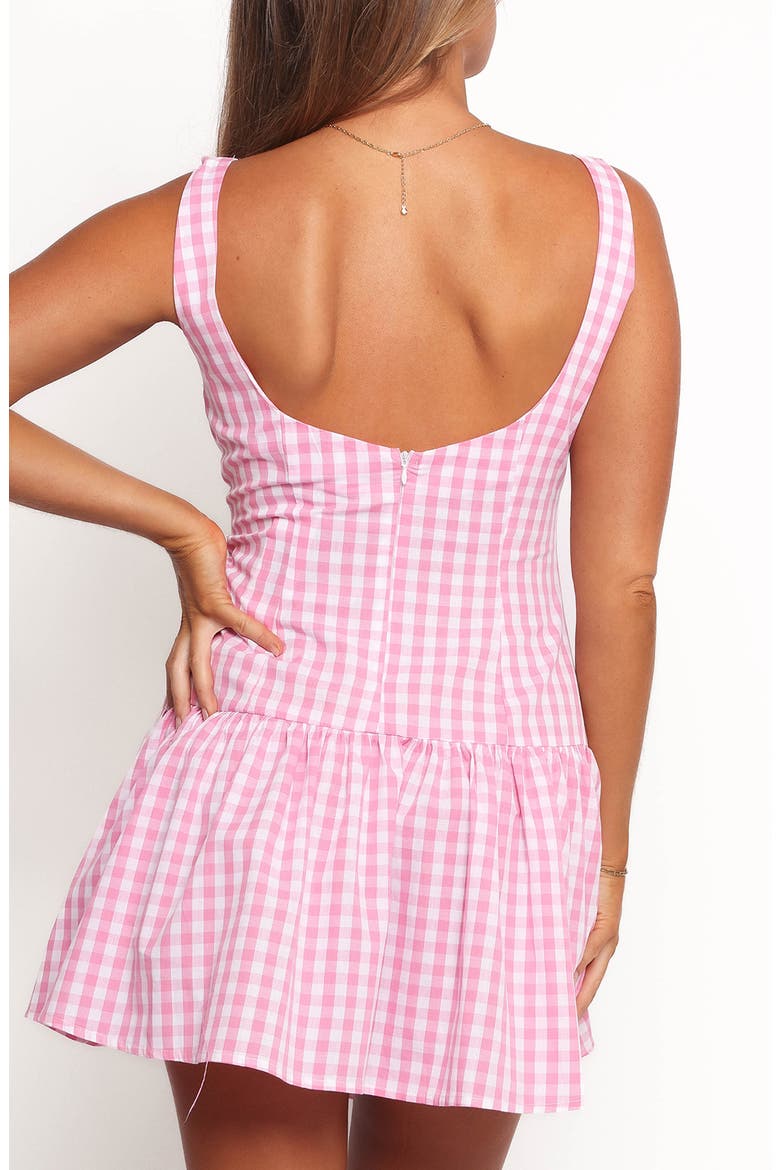 Sterling Gingham Cotton Minidress, Alternate, color, PINK CHECK