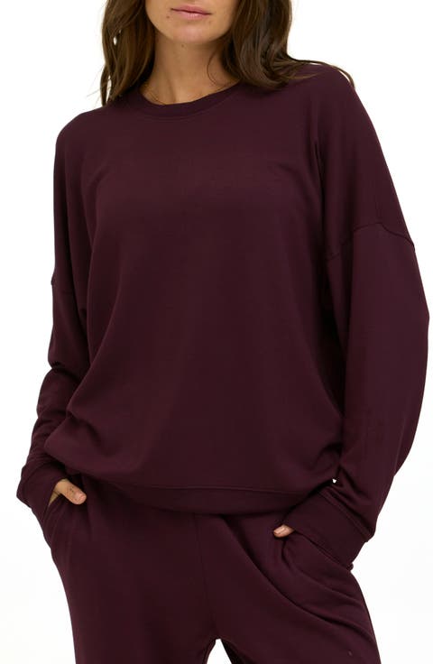Cathy Boyfriend Feather Fleece Sweatshirt