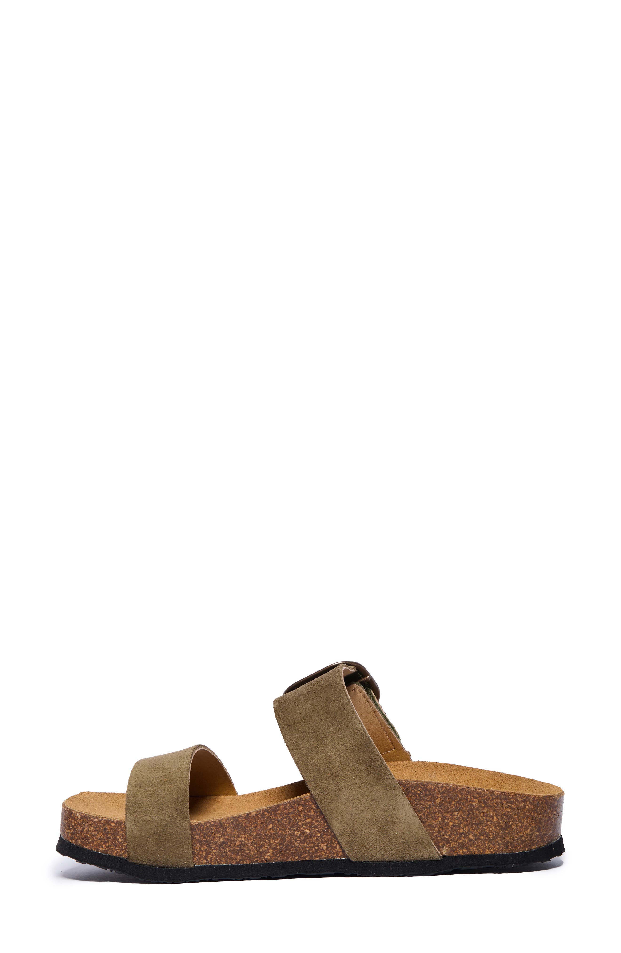 Plakton Claire Double Strap Slide Sandal, Alternate, color, Trebol