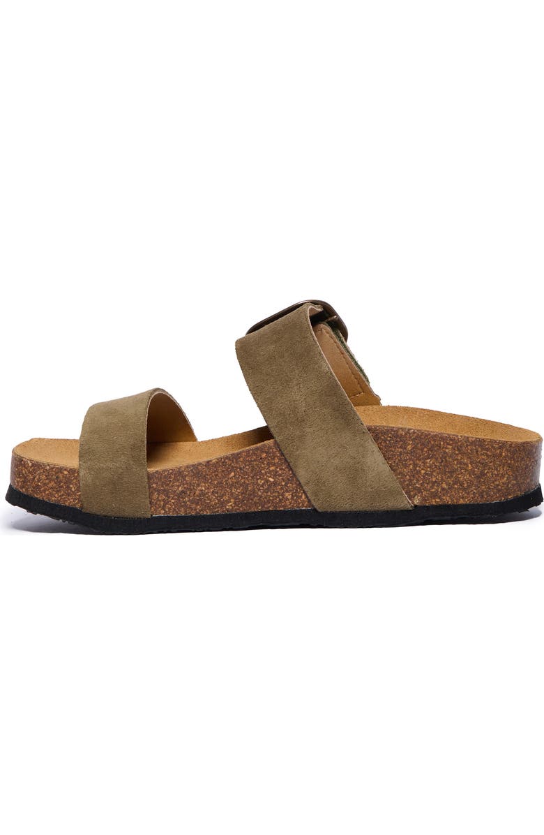 Plakton Claire Double Strap Slide Sandal, Alternate, color, Trebol