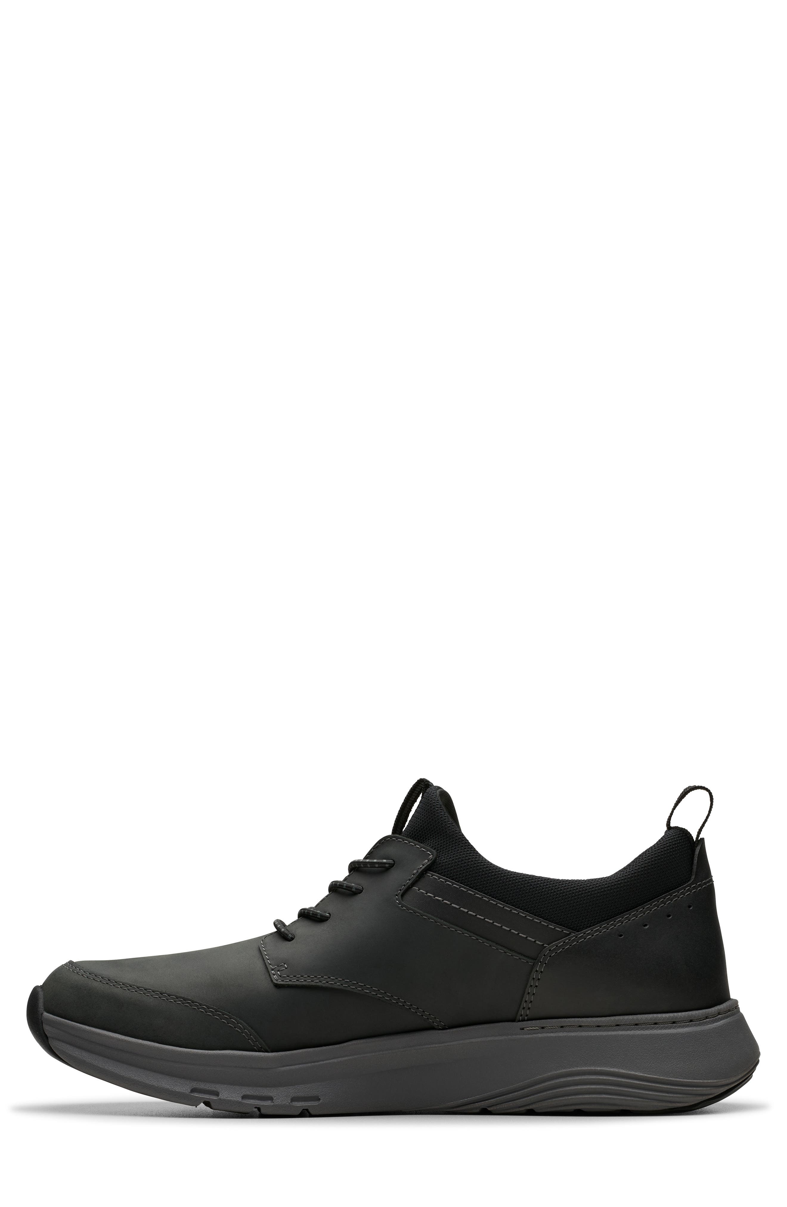Clarks<sup>®</sup> Motion Trek EZ Slip-On Sneaker, Alternate, color, Black Leather