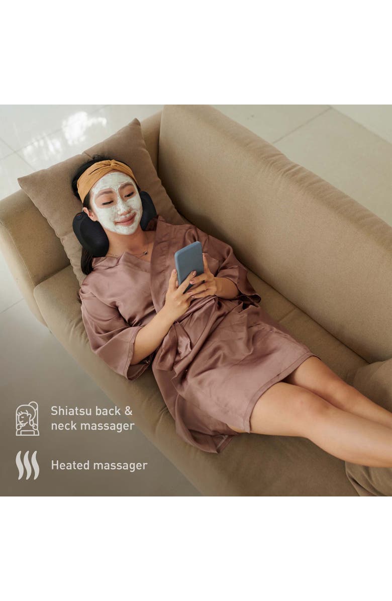 PURSONIC Shiatsu Massager & Heating Pad Therapy Set, Alternate, color, Black