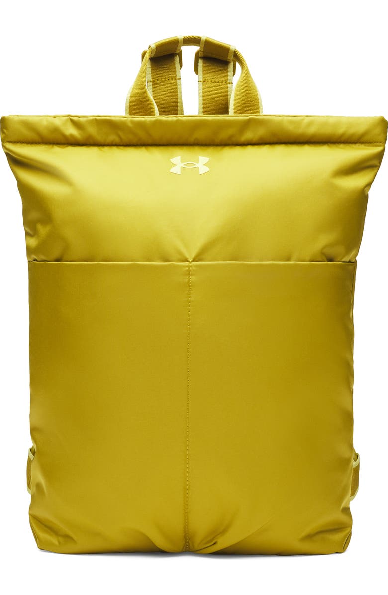 Under Armour Studio Lite Water Repellent Backpack, Main, color, Green Legacy / / Yellow Shade