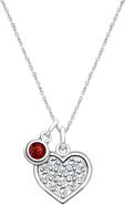 Tiny Blessings Sterling Silver Oh So Loved Birthstone 12-14" Necklace