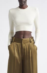 Aisling Camps Crop Merino Wool Sweater