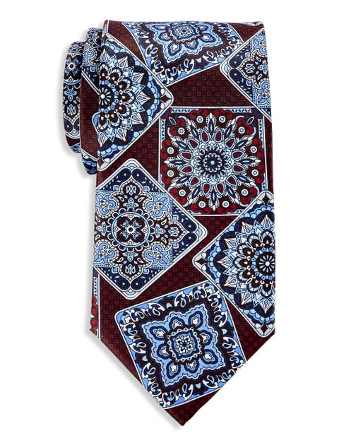 Big & Tall Abstract Printed Tie
