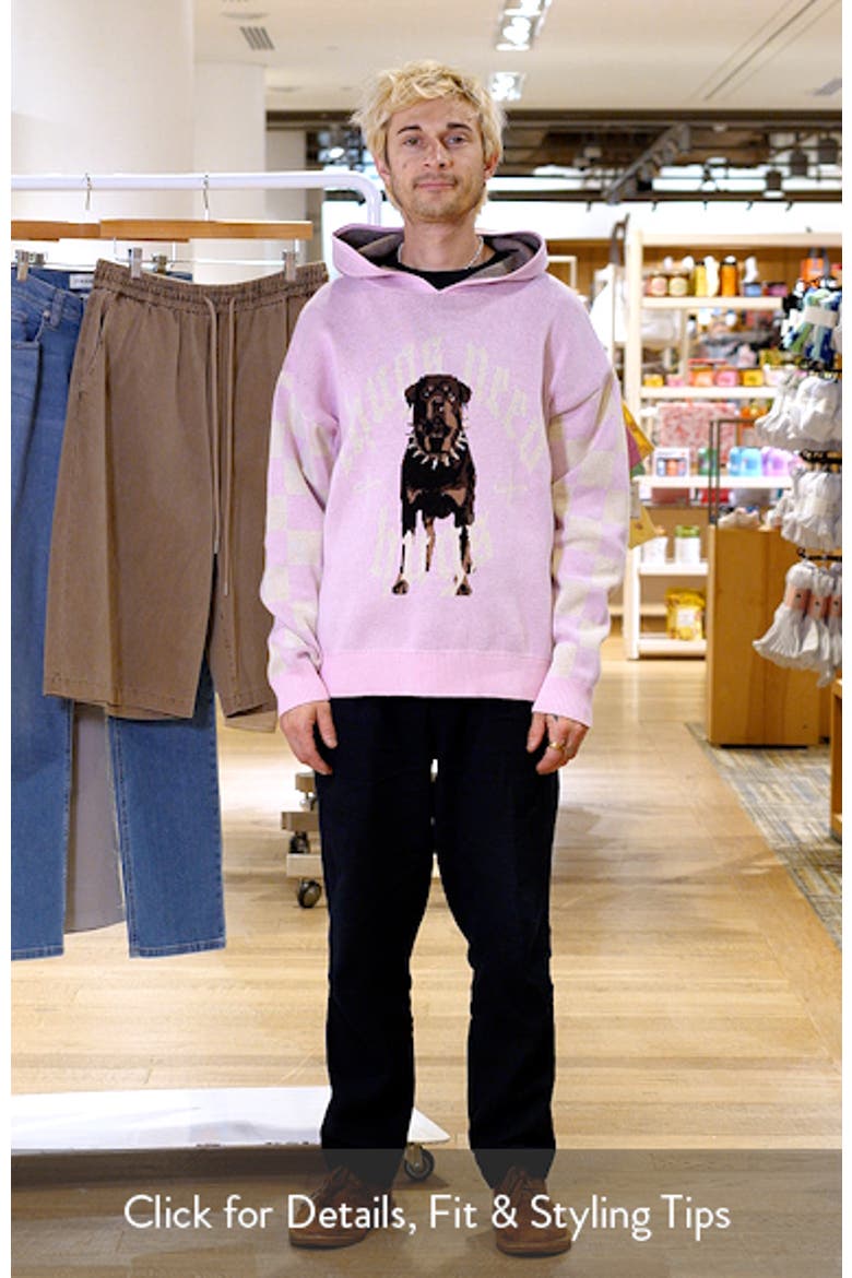 Graphic Cotton Knit Hoodie video