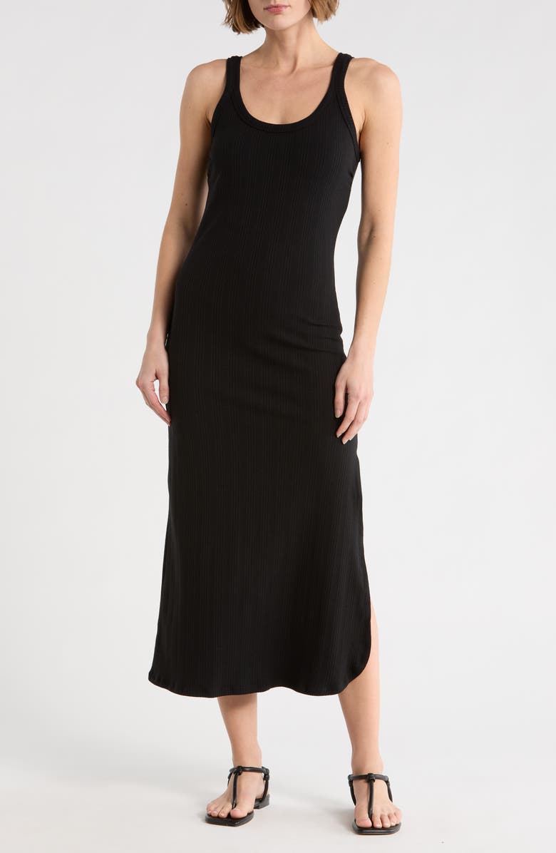 Vitamin A<sup>®</sup> West Rib Tank Dress, Main, color, Black