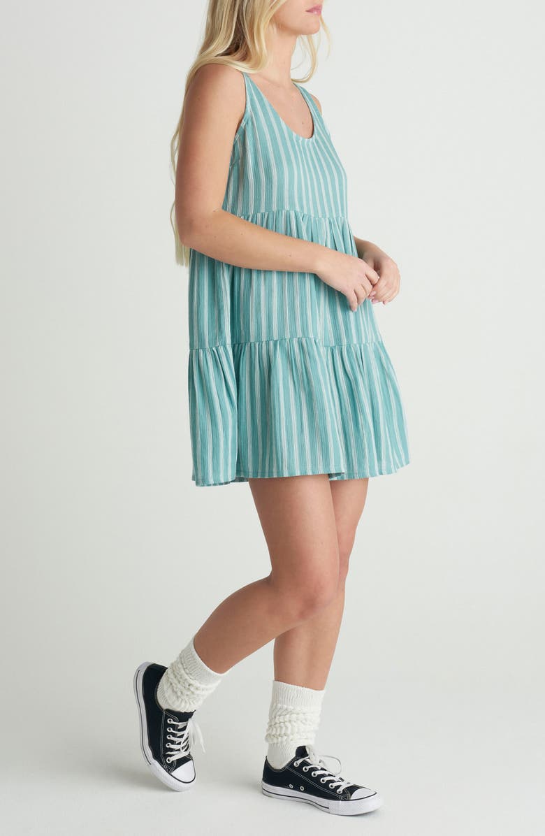 Hurley Hidden Treasures Babydoll Minidress, Alternate, color, Reef Waters