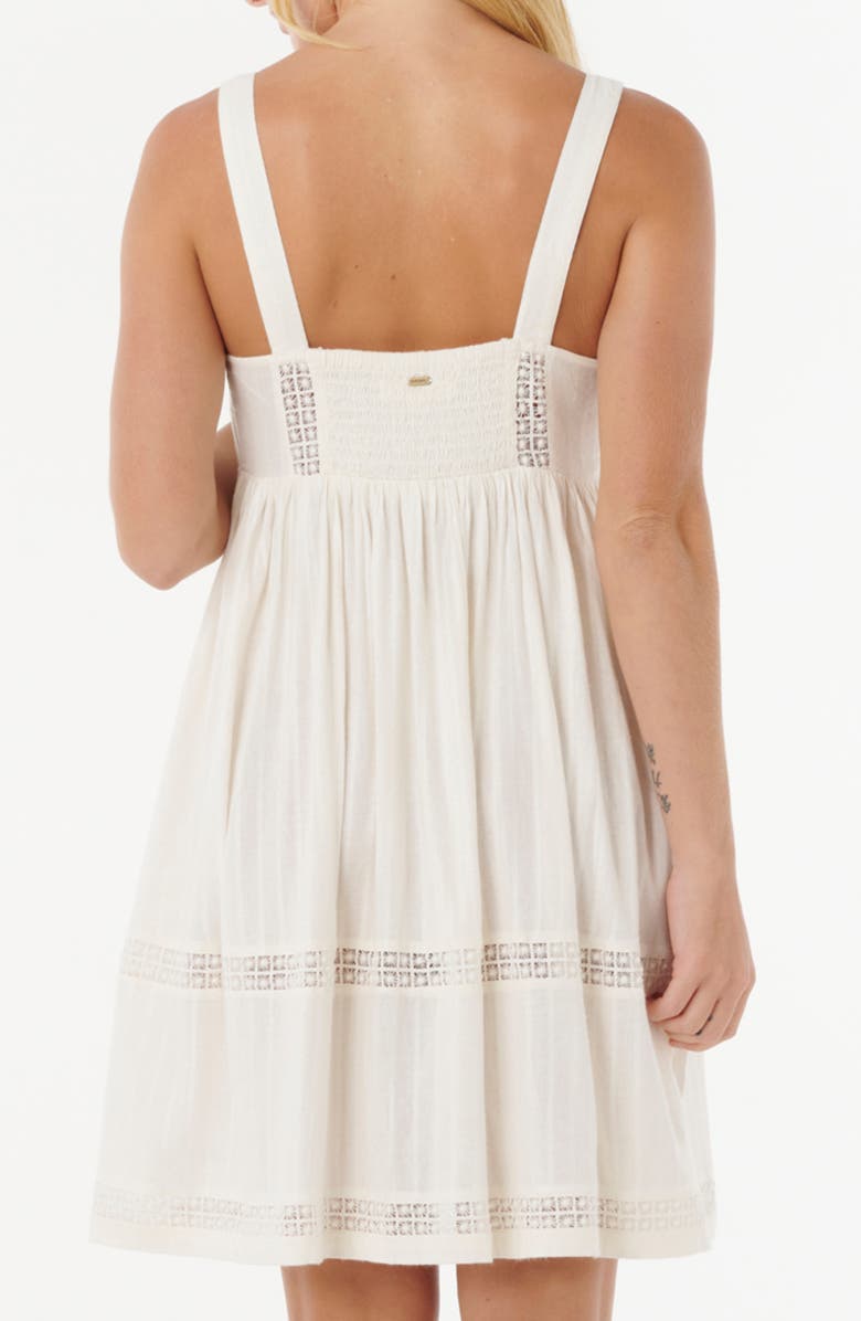 Rip Curl Pacific Free Cotton Cover-Up Mini Sundress, Alternate, color, Bone