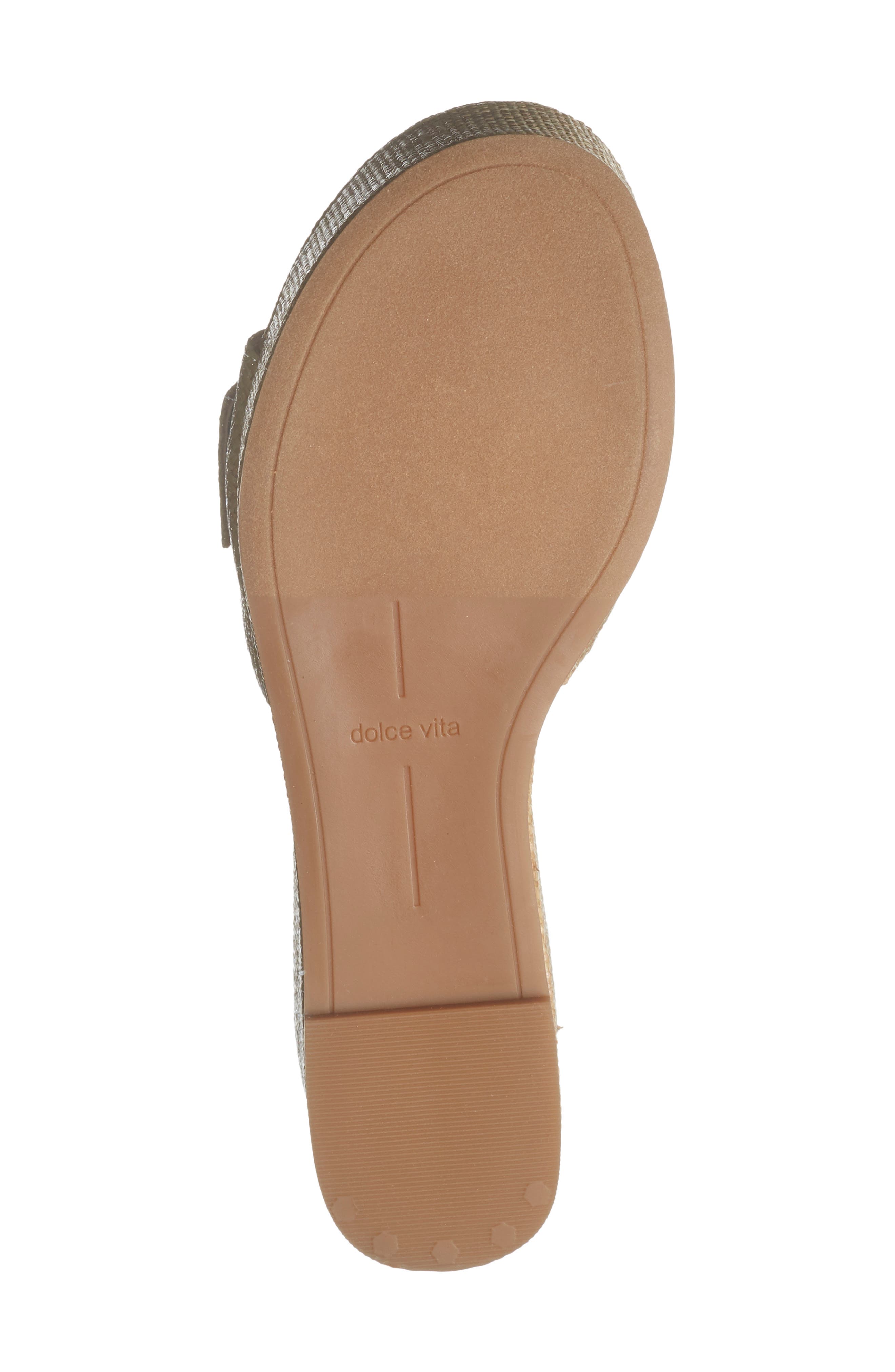 Talbot Wedge Slide Sandal, Alternate, color, NATURAL RAFFIA