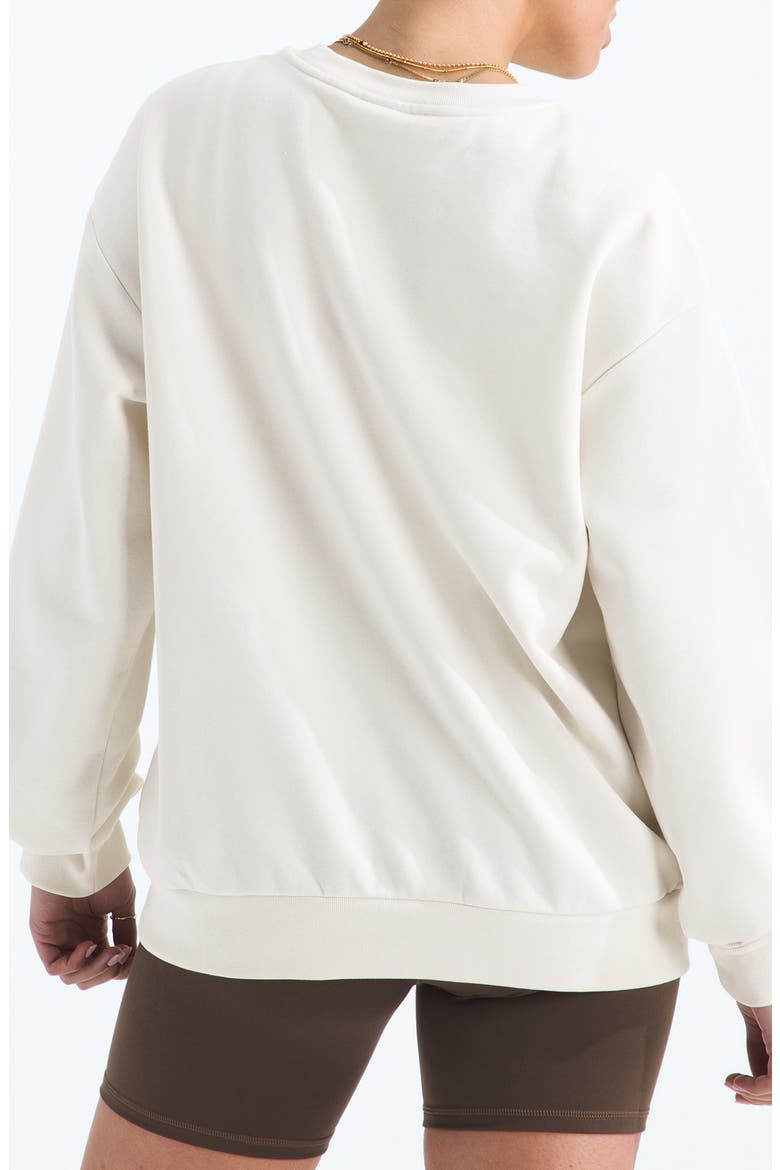 Evolution Simple Dome Oversize Crewneck Sweatshirt, Alternate, color, WHITE DUNE