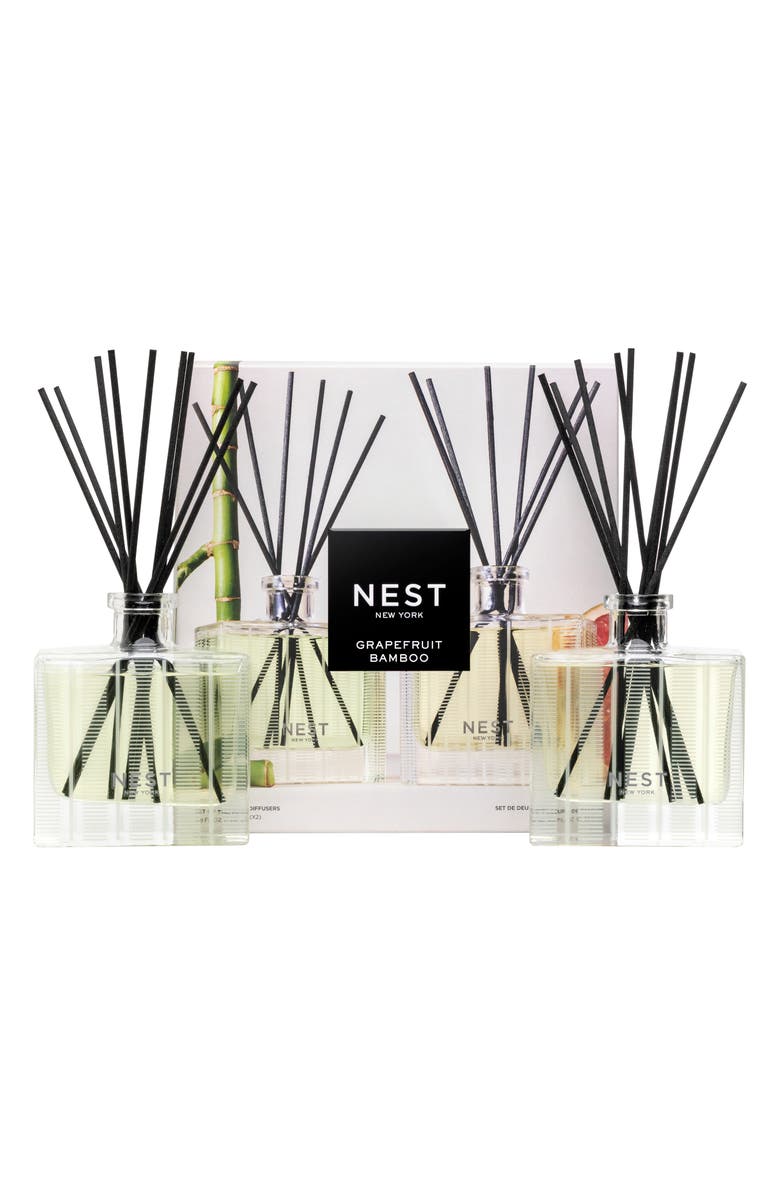 NEST New York Grapefruit & Bamboo Reed Diffuser Set $124 Value, Main, color,