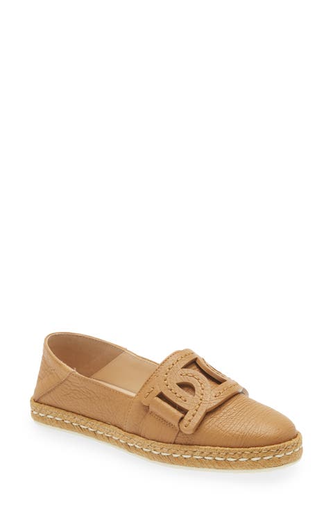 Kate Chain Detail Convertible Espadrille Flat (Women)