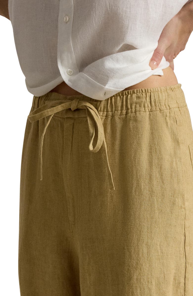 Polo Ralph Lauren Linen Drawstring Pants, Alternate, color, Classic Camel