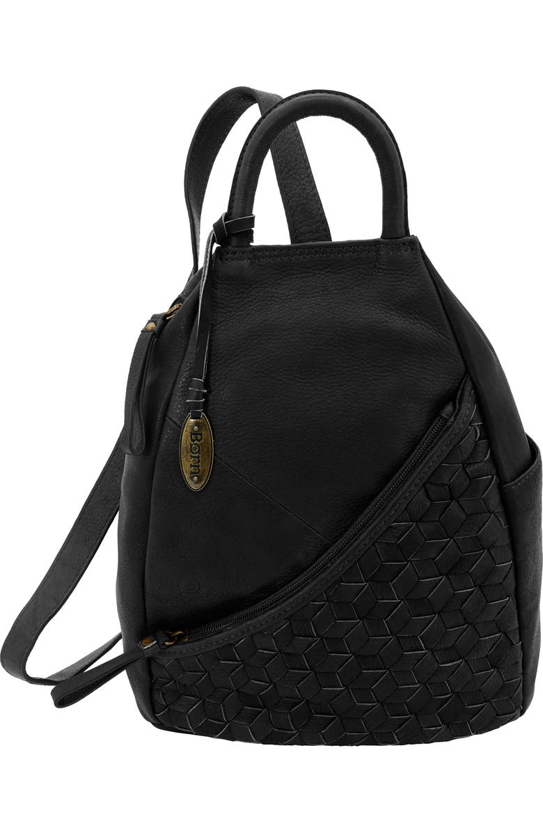 Børn Woven Leather Sling Bag, Main, color,