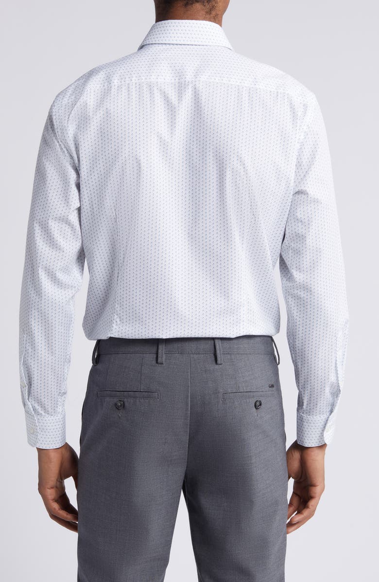 Nordstrom Extra Trim Fit Diamond Pattern Dress Shirt, Alternate, color, 