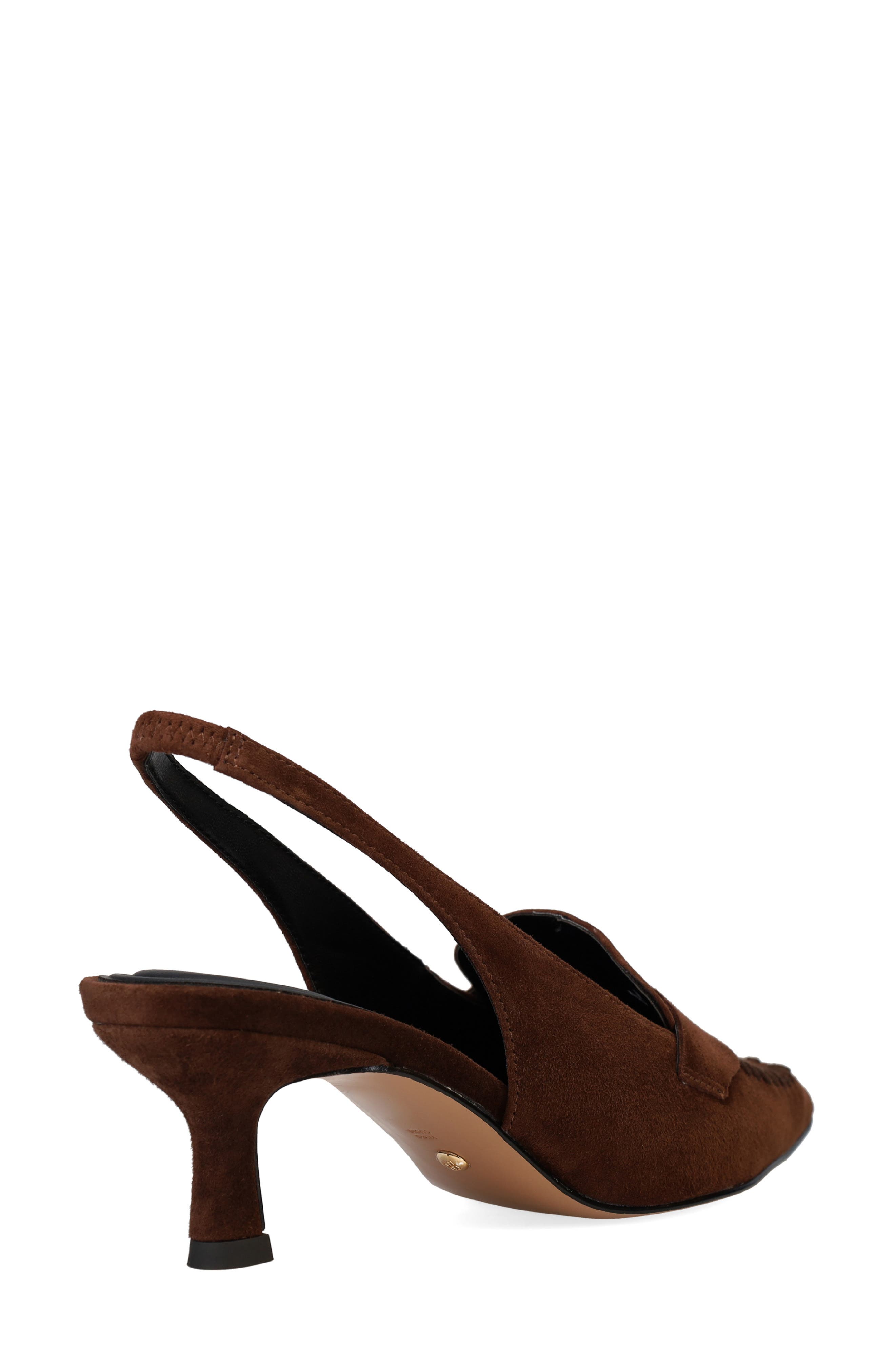 Pelle Moda Keagen Pointed Toe Slingback Pump, Alternate, color, Espresso
